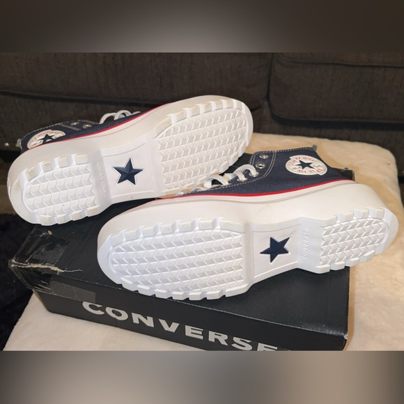 Converse Chuck Taylor All Star Lugged Lift Platform Retro Denim Sneakers - Picture 10 of 16